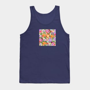 Floral print for gift-wrapping paper Tank Top
